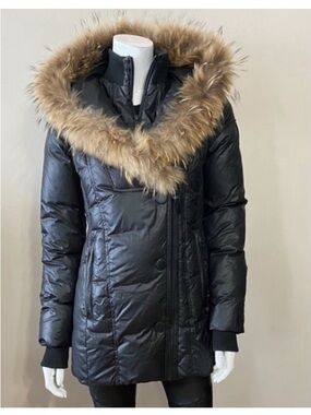 🔹ATELIER NOIR RUDSAK🔹EXCELLENT CONDITION • Raccoon fur • Leather trims